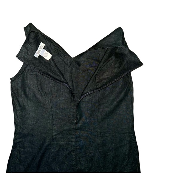 100% linen sleeveless v neck top size 8 - Picture 5 of 9